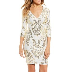 NWOT 💫 Sequin Scroll Pattern Sheath Dress✨✨